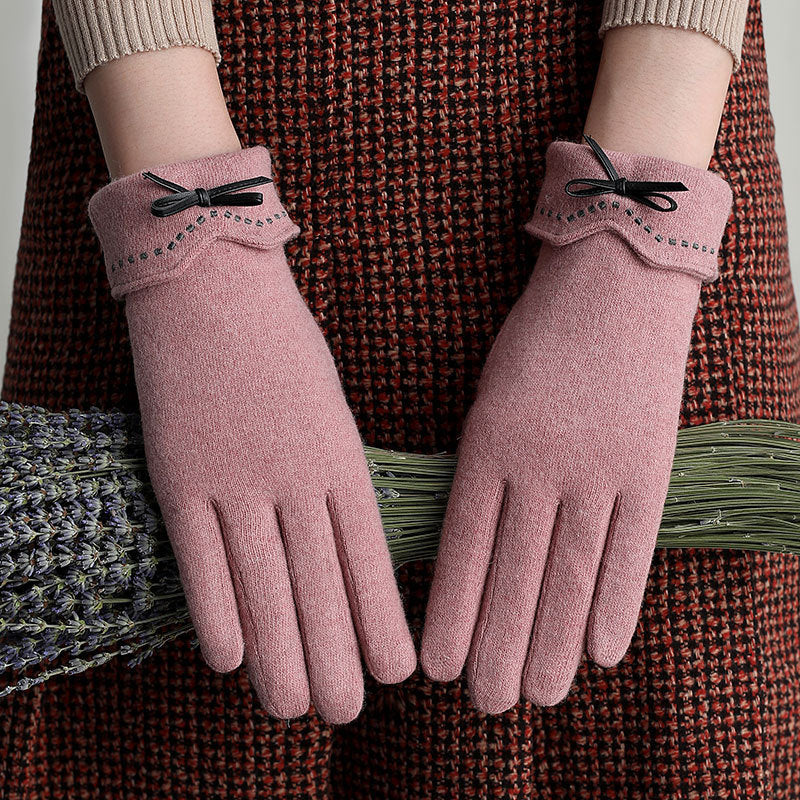 Handschuhe aus Wolle und Kaschmir für Touchscreen-Fahrten