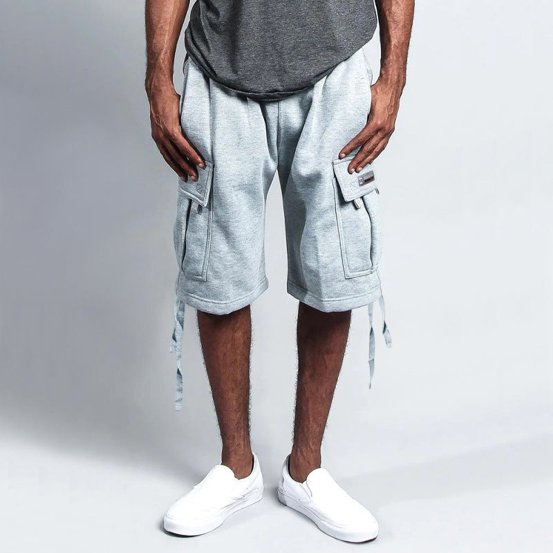 men's multi-pocket cargo shorts, view 9 - MRSLM