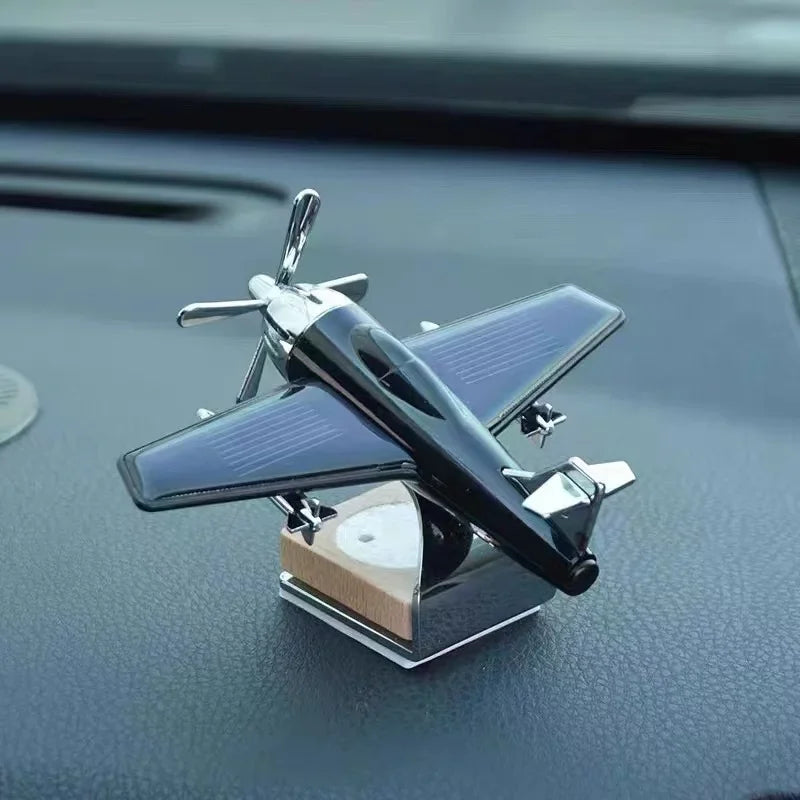 solar aircraft car ornament, view 4 - MRSLM