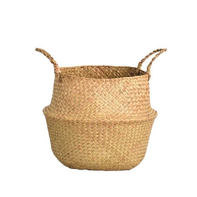 Versatile Wicker Seagrass Planter and Storage Basket