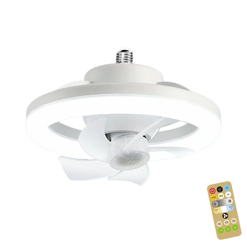 Ventilador de teto elegante com luz LED