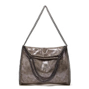 leather chain shoulder bag, view 15 - MRSLM