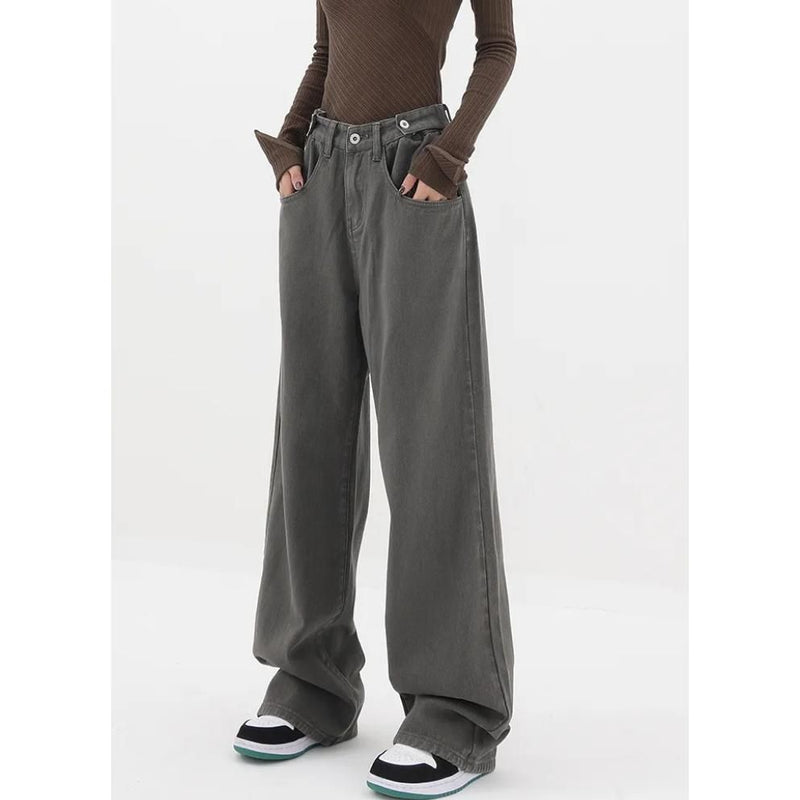 Schlagjeans mit hohem Bund für Damen