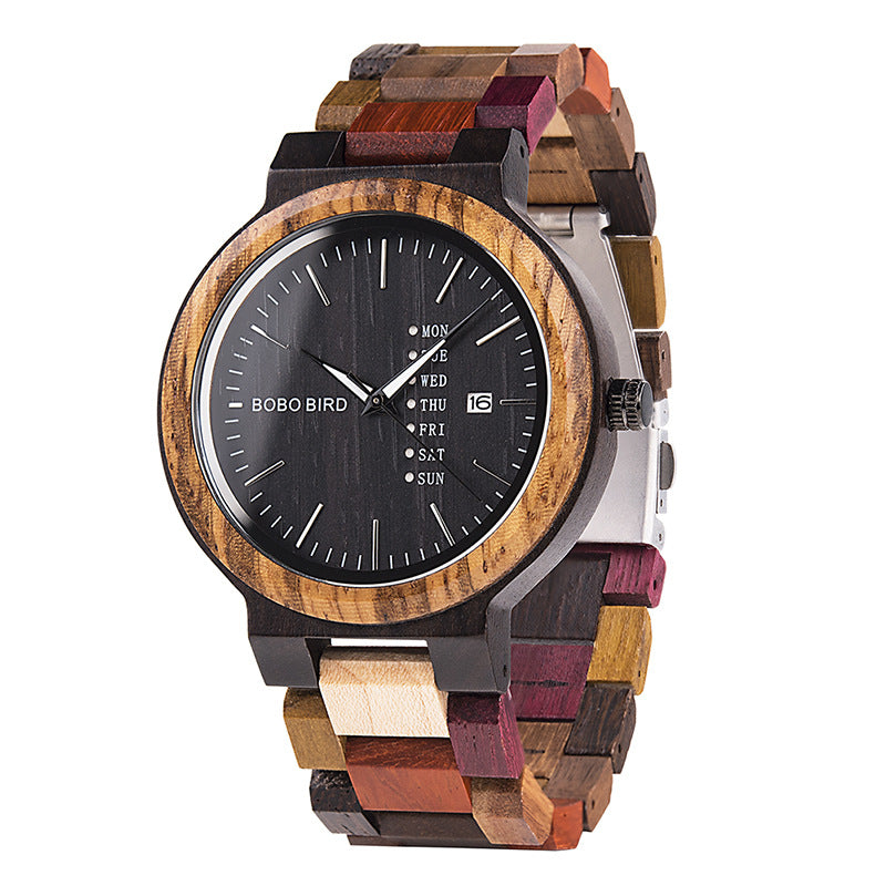 Retro-Uhr aus Holz für Studentenpaare