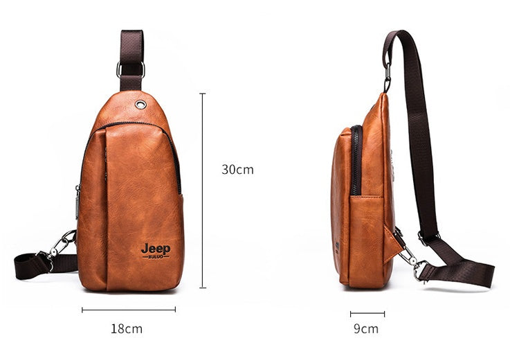 Sportliche Handytasche aus Leder