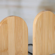 bamboo desktop organizer and bookend, view 6 - MRSLM