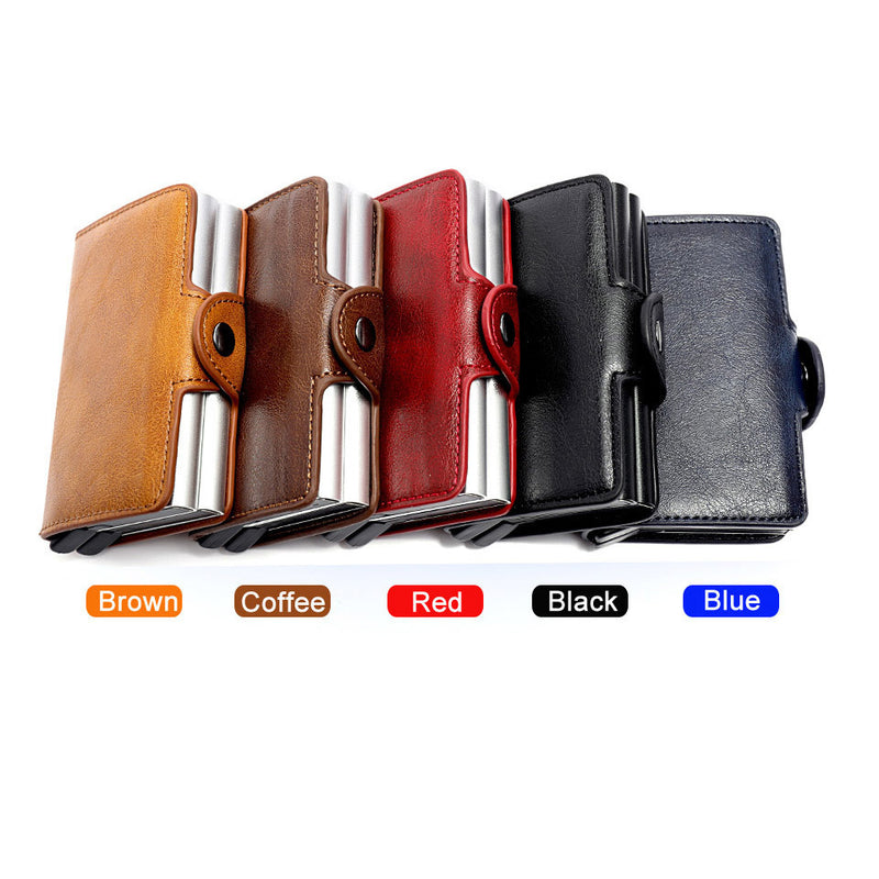 aluminum PU wallet, view 3 - MRSLM