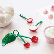 cherry measuring spoon set, view 3 - MRSLM