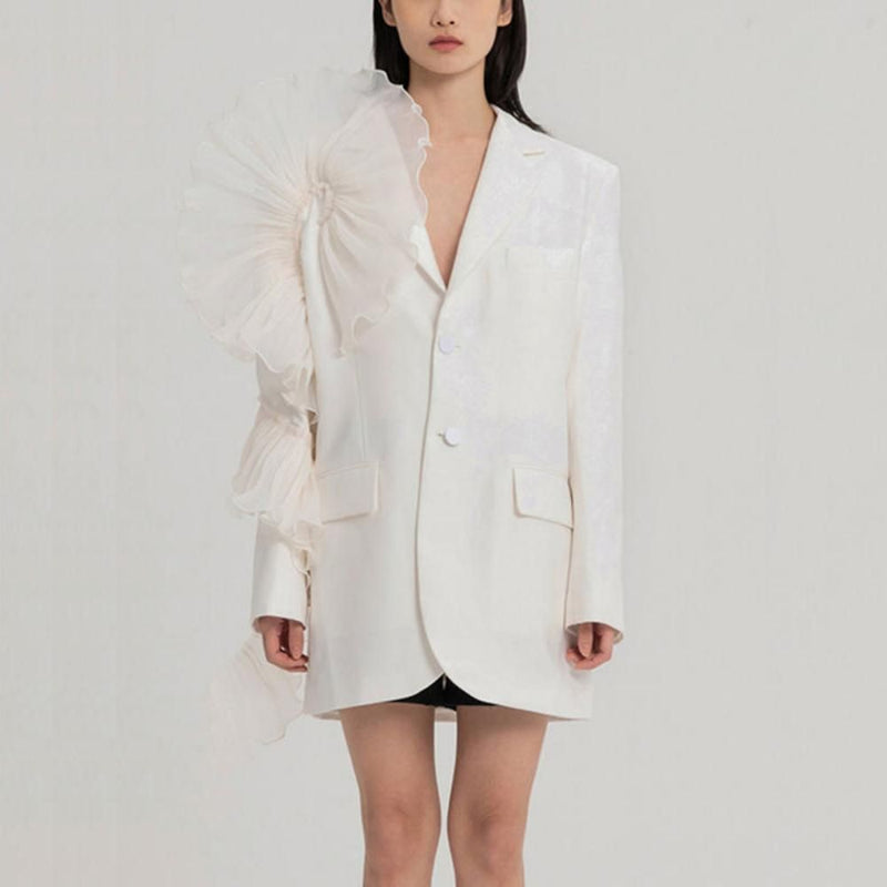 Damen-Mesh-Blazer