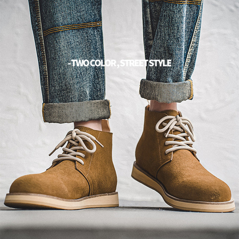 men's handmade suede ankle boots, view 6 - MRSLM