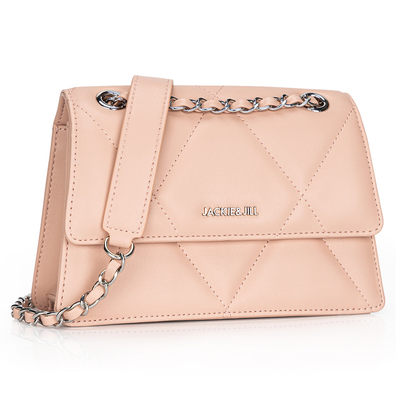 diamond pattern shoulder bag, view 6 - MRSLM