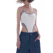 high cut backless bodysuit, view 7 - MRSLM