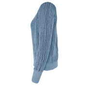 Women's lightweight cotton-blend knit pullover, view 2 - MRSLM