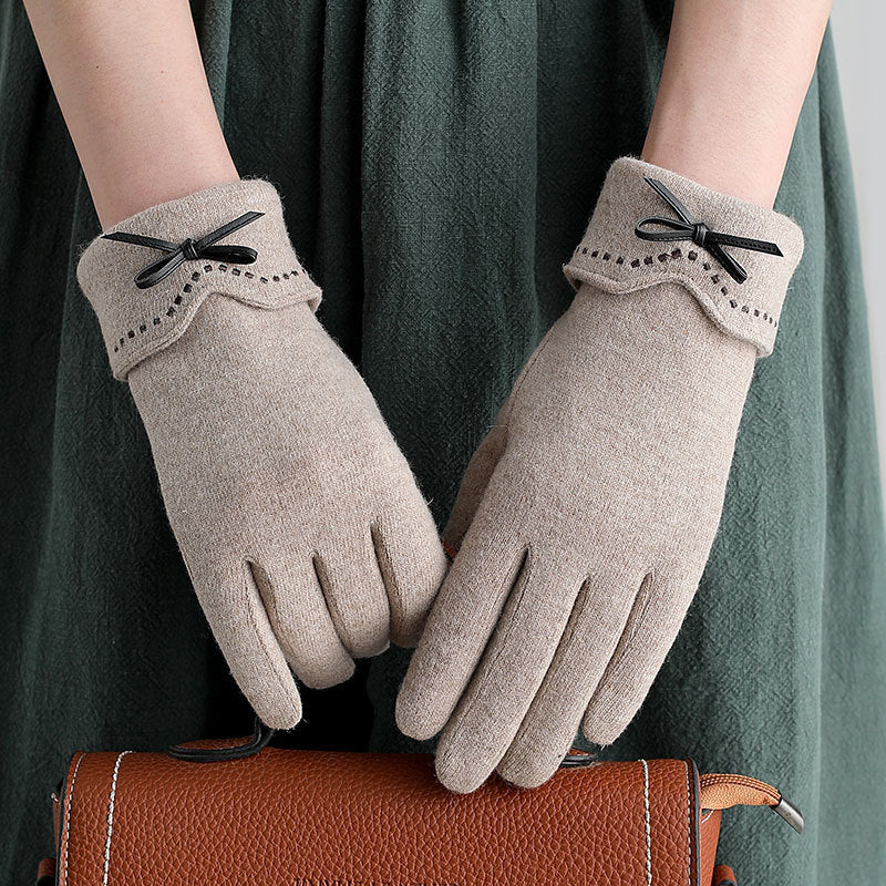 Handschuhe aus Wolle und Kaschmir für Touchscreen-Fahrten