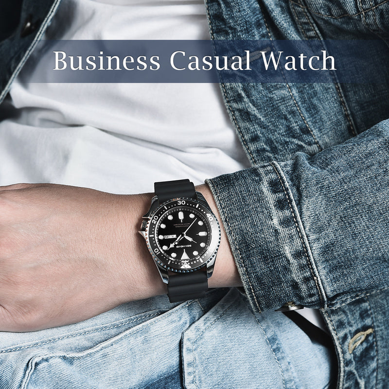 men's luminous sports watch, view 5 - MRSLM
