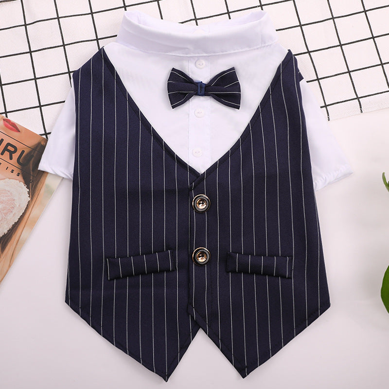 dog tuxedo with bow-tie, view 3 - MRSLM