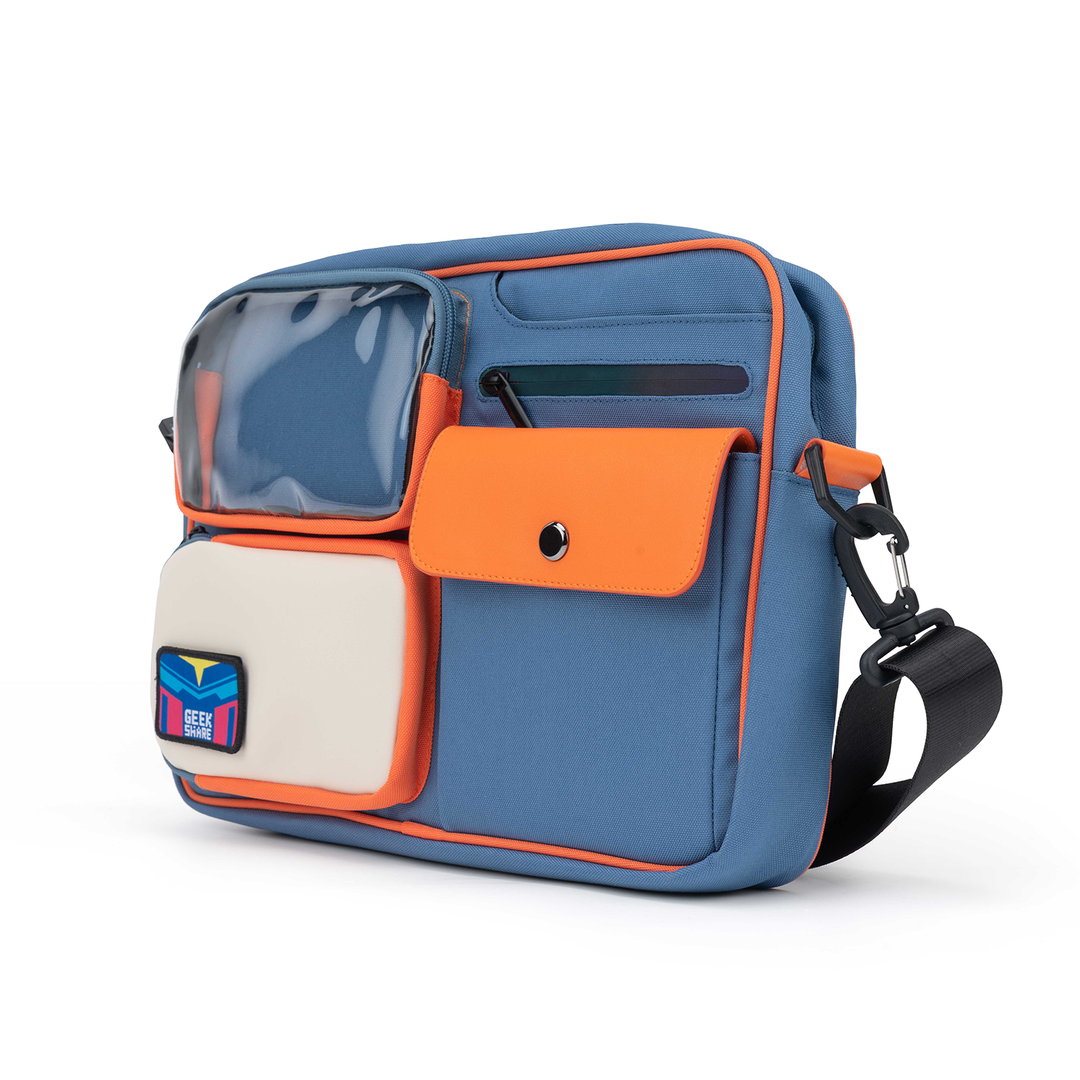 Multi-functional And Large-capacity Storage Retro Color-blocking Satchel