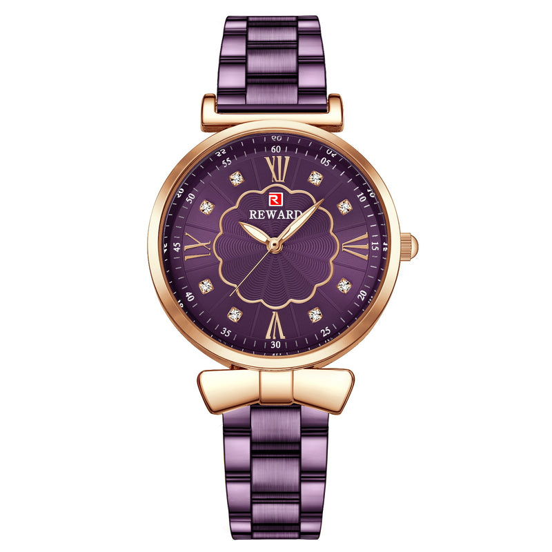 women's steel band luminous quartz watch, view 10 - MRSLM