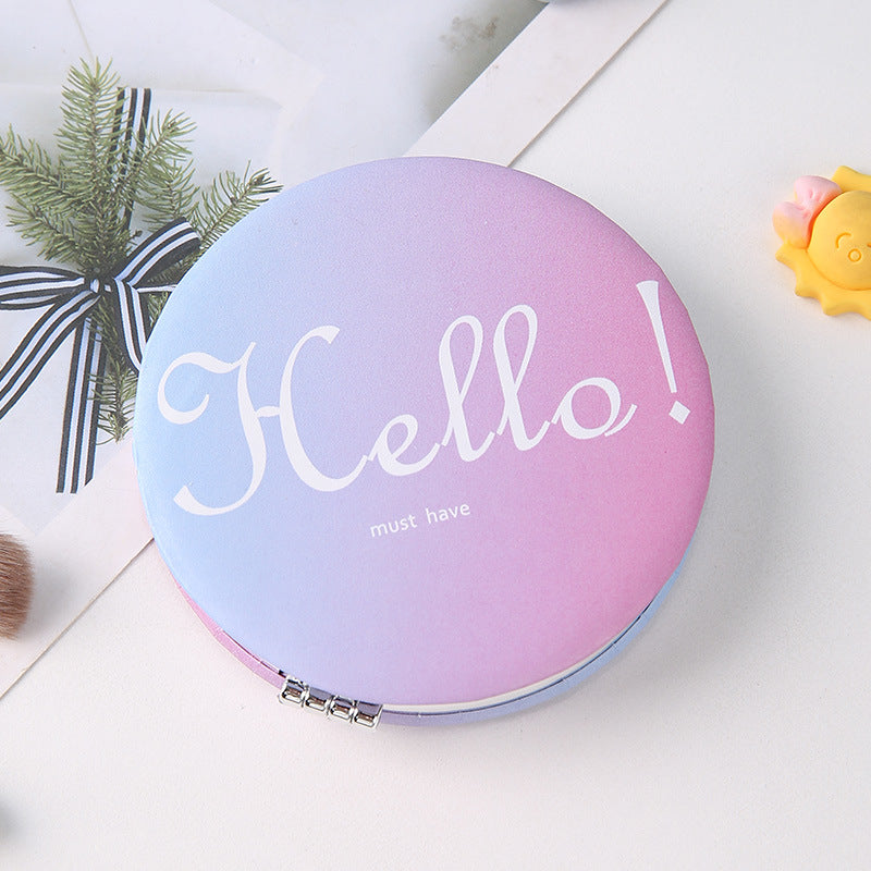 portable cartoon foldable makeup mirror, view 4 - MRSLM