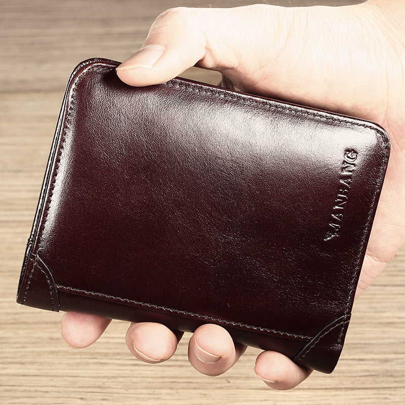 men's leather wallet, view 3 - MRSLM