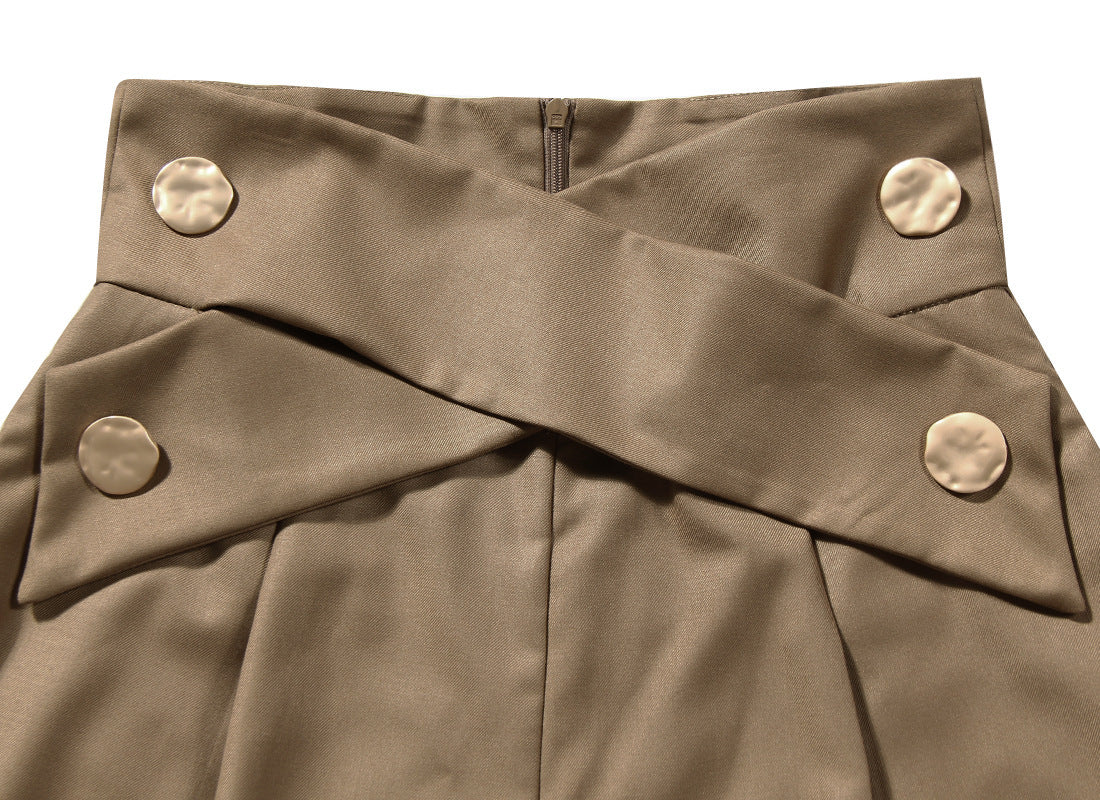 Cross Strap Carrot Pants