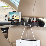 Universal car seat back phone holder and hook, view 9 - MRSLM