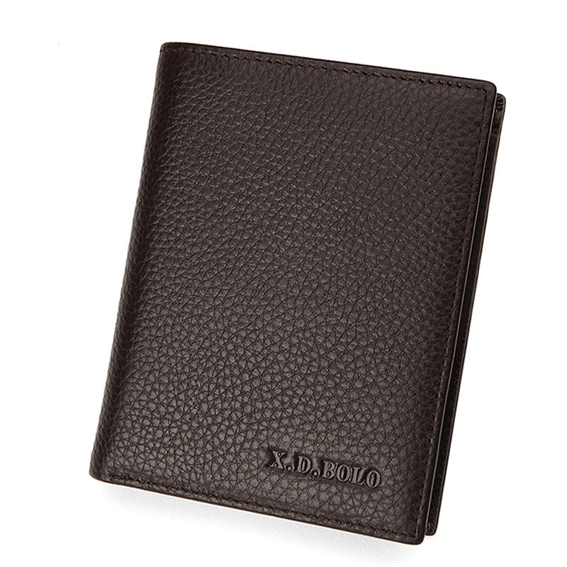 ultra-thin cowhide wallet, view 3 - MRSLM