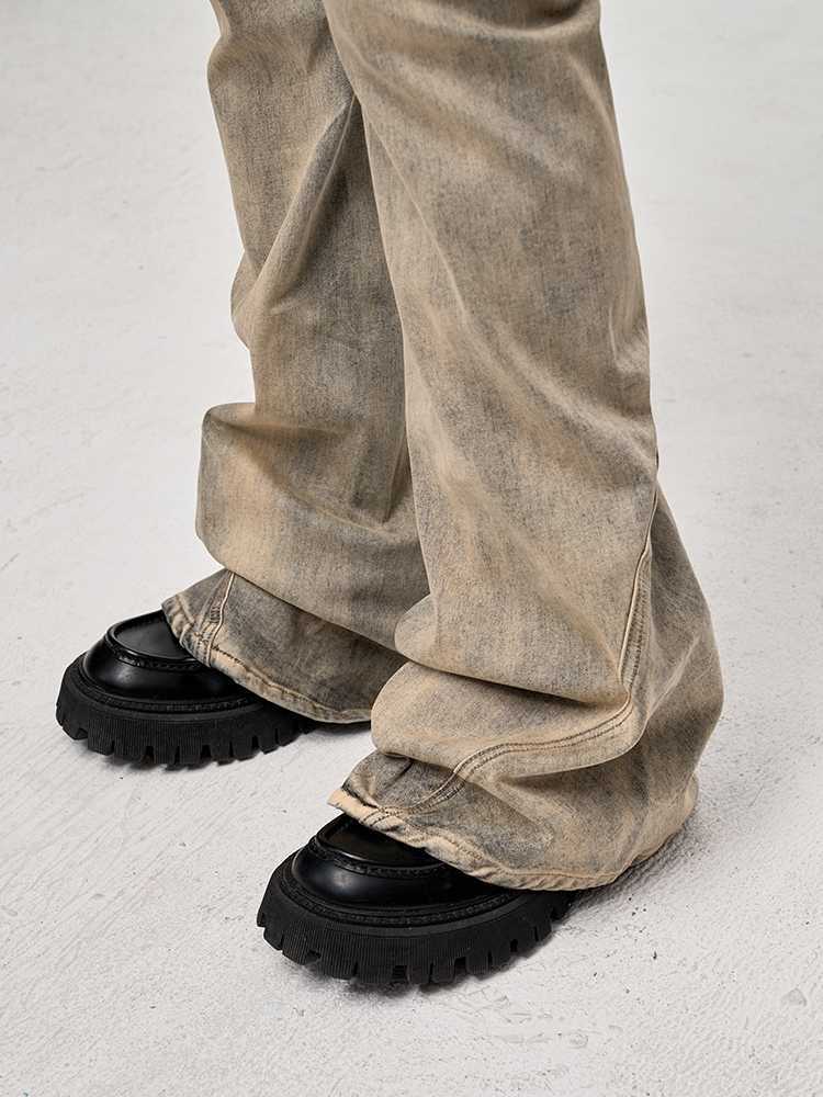 spliced washed jeans, view 3 - MRSLM