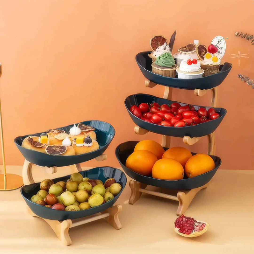 Modern Three-Layer Plastic Fruit Tray | Creative Living Room Home Decor