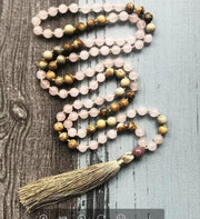 amazonite tassel pendant necklace, view 3 - MRSLM