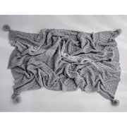 Soft knit throw blanket and pillow cover, view 2 - MRSLM