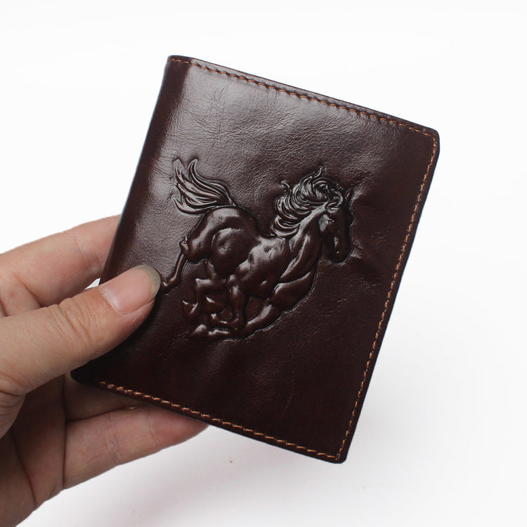 men's retro leather wallet - MRSLM