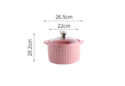 high temperature ceramic casserole, view 6 - MRSLM