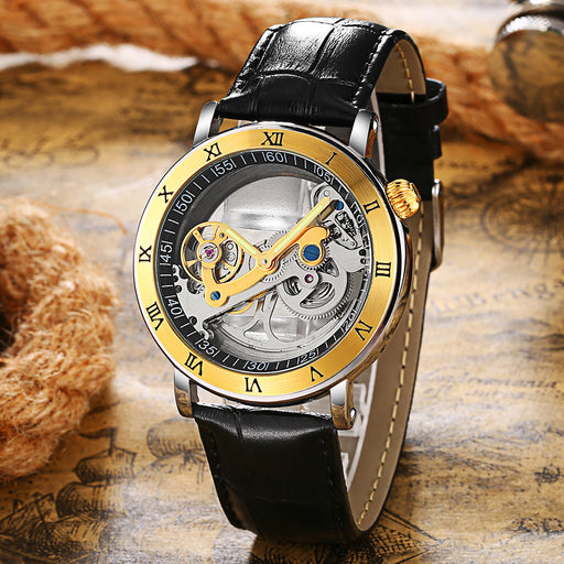 luminous hollow mechanical watch - MRSLM