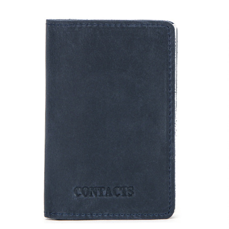 tri-fold cowhide card holder, view 2 - MRSLM