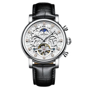 business leather mechanical watch, view 4 - MRSLM