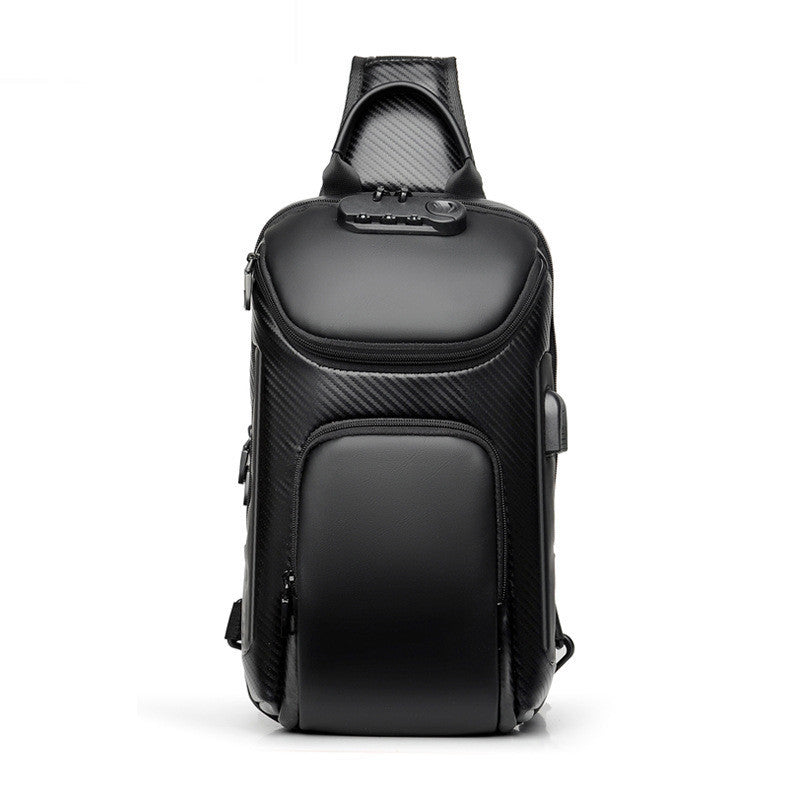 Men's chest bag with USB port, view 2 - MRSLM