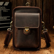 hand-rubbed leather messenger bag - MRSLM
