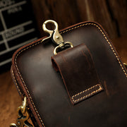 hand-rubbed leather messenger bag, view 2 - MRSLM