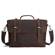 men's retro leather briefcase bag - MRSLM