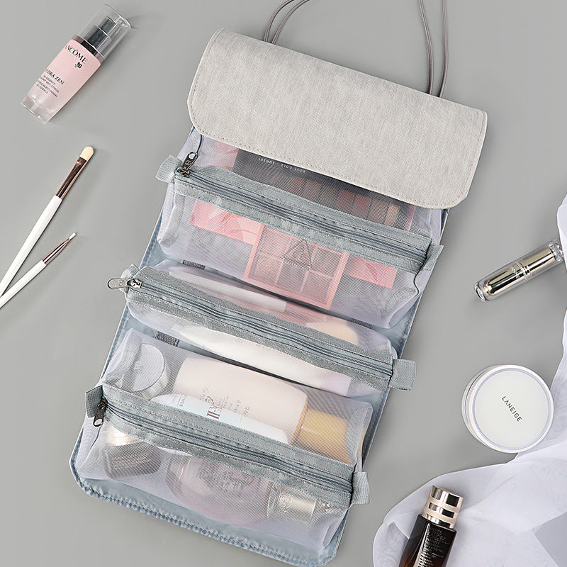 Detachable hanging travel makeup bag, view 2 - MRSLM