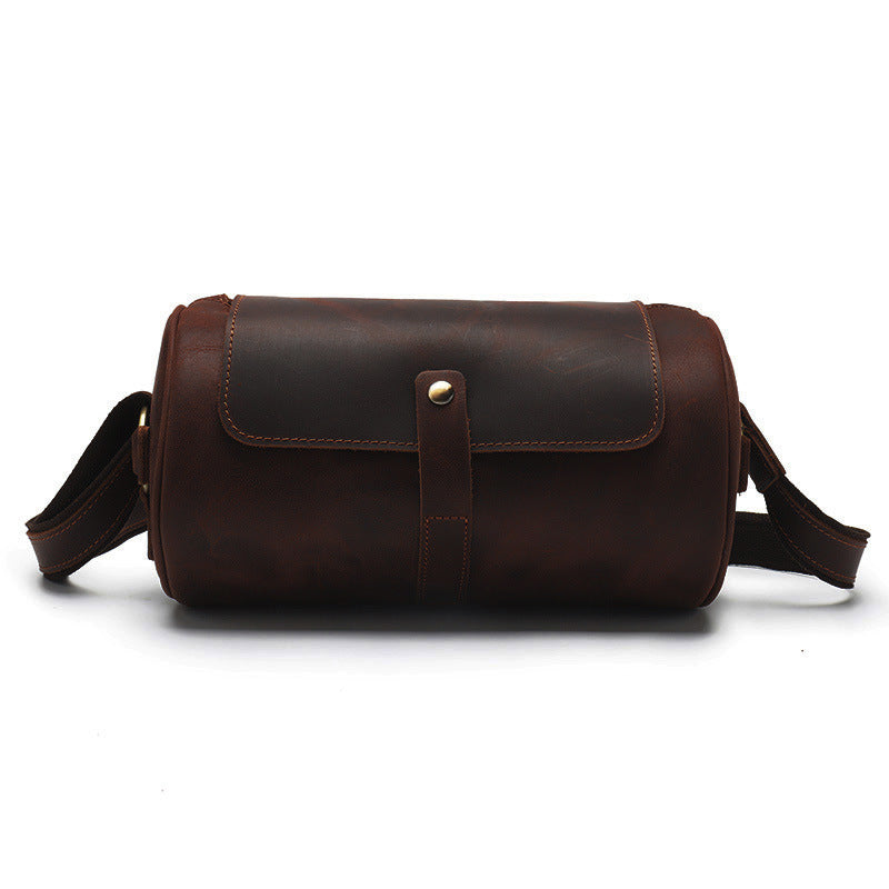 vintage leather cylinder bag - MRSLM