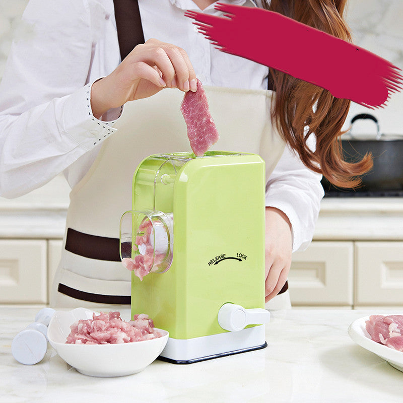 small manual meat grinder, view 5 - MRSLM