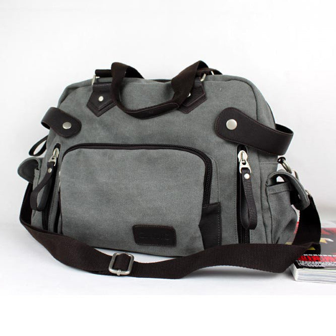 large men's canvas shoulder bag, view 6 - MRSLM