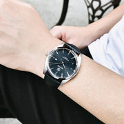 simple quartz leather watch, view 5 - MRSLM