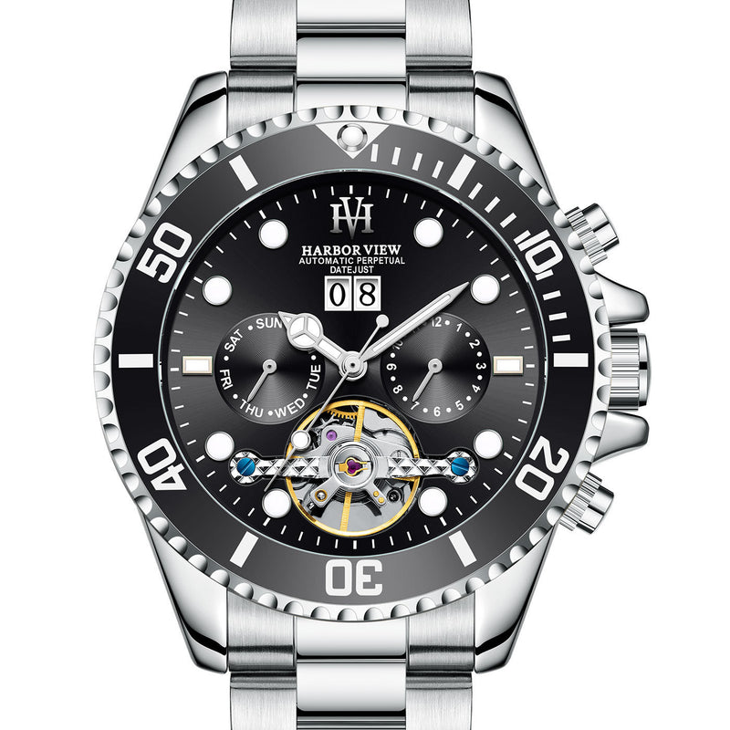tourbillon luminous mechanical watch, view 3 - MRSLM