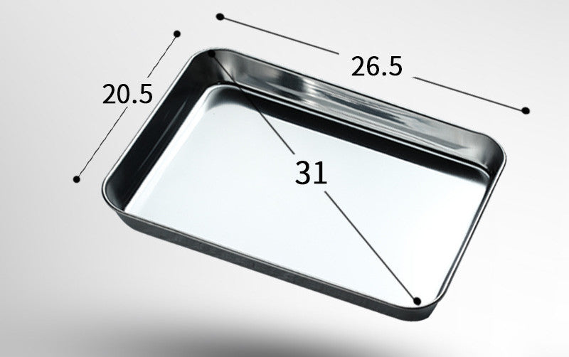 Stainless steel baking tray, view 5 - MRSLM