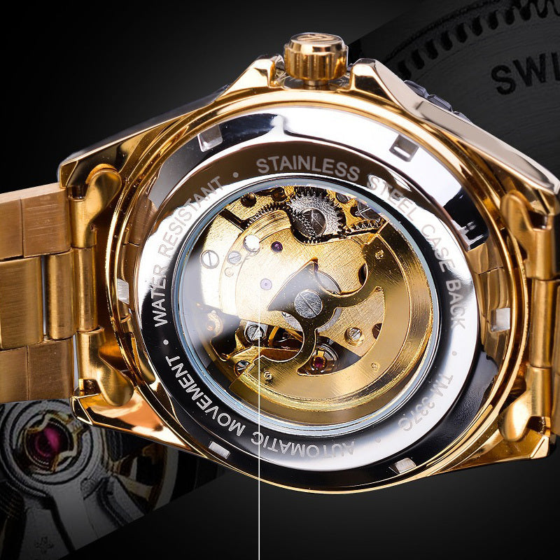 Herrenuhr, hohl, wasserdicht, automatisch, mechanisch