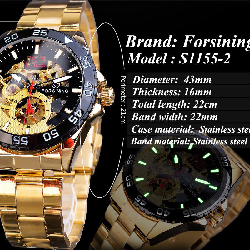 Herrenuhr, hohl, wasserdicht, automatisch, mechanisch