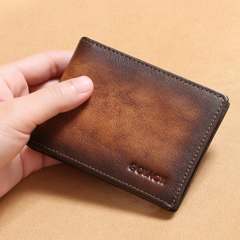 men's leather card holder, view 2 - MRSLM